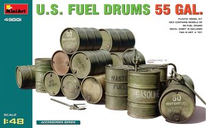 画像1: ミニアート[MA49001]1/48　アメリカ　55ガロン燃料ドラム (1)