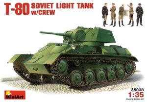 画像1: ミニアート[MA35038] 1/35 T-80　ソビエト軽戦車フィギュア5体入り (1)