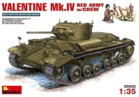 ミニアート[MA35092] 1/35 バレンタインＭｋ.IV　歩兵戦車ソビエト軍仕様（フィギュア5体入）