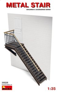 画像1: ミニアート[MA35525] 1/35 鉄製の階段 ジオラマアクセサリー (1)