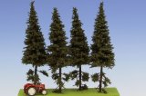 Model Scene[SK152]低く枝打ちしたトウヒの木 高さ140-160mm(4本入)