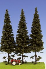 Model Scene[SK202]低く枝打ちしたトウヒの木 高さ180-220mm(3本入)