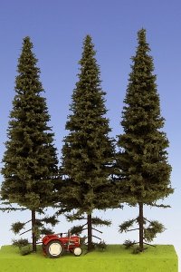 Model Scene[SK202]低く枝打ちしたトウヒの木 高さ180-220mm(3本入)