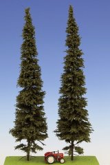 Model Scene[SK302]低く枝打ちしたトウヒの木 高さ280-320mm(2本入)