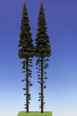 画像1: Model Scene[SK4500]1/45-1/48(Oスケール) 枝打ちしたトウヒの木 高さ500mm(2本入)