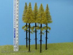 画像1: Model Scene[MK154]枝打ちしたカラマツの木 秋 高さ140-160mm(5本入)