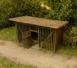 画像1: Model Scene[96526]1/144-1/160(Nスケール) ガスボンベ置き場(キット)