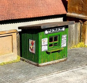 画像1: Model Scene[96530]1/144-1/160(Nスケール) 木製売店(キット) (1)