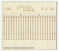 Model Scene[PL4-001]1/45-1/48 ヨーロッパ風装飾付木製フェンス＃1