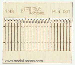 画像1: Model Scene[PL4-001]1/45-1/48 ヨーロッパ風装飾付木製フェンス＃1 (1)