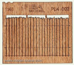 画像1: Model Scene[PL4-002]1/45-1/48 ラフカットのスギ材目隠しフェンス＃I