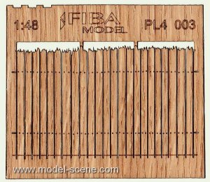 画像1: Model Scene[PL4-003]1/45-1/48 ラフカットのスギ材目隠しフェンス＃II (1)