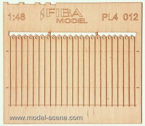 画像1: Model Scene[PL4-012]1/45-1/48 ヨーロッパ風装飾付木製フェンス＃2 (1)