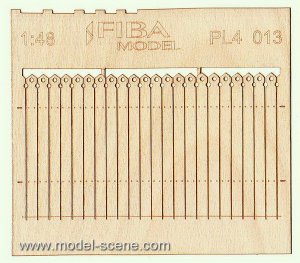 画像1: Model Scene[PL4-013]1/45-1/48 ヨーロッパ風装飾付木製フェンス＃3 (1)