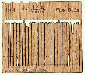 画像1: Model Scene[PL4-015]1/45-1/48 腐った木製フェンス (1)