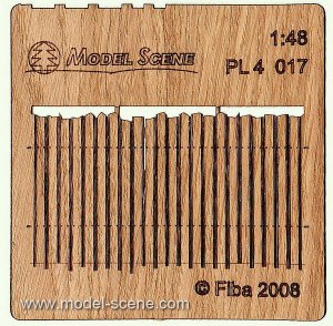 画像1: Model Scene[PL4-017]1/45-1/48 不規則なカットの木製フェンス＃II (1)