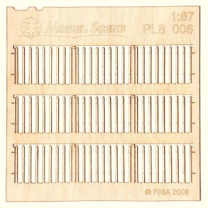 画像1: Model Scene[PL8-006] 1/87 ピケットフェンス 細幅板 (1)