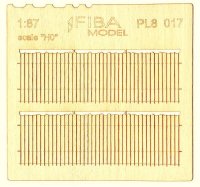 Model Scene[PL8-017] 1/87 不規則なカットの木製フェンス＃II