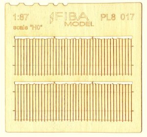 画像1: Model Scene[PL8-017] 1/87 不規則なカットの木製フェンス＃II (1)
