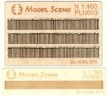 Model Scene[PLN-003]1/160 素朴なプレーン板のスギ材フェンス