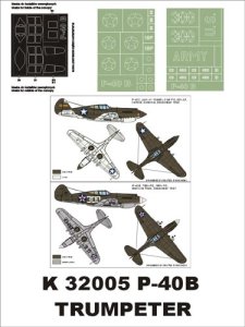 画像1: Montex[K32005]1/32Ｐ－40Ｂアメリカ空軍　（トランペッター用） (1)