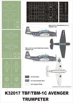 画像1: Montex[K32017]1/32ＴＢＦ-1Ｃ　アヴェンジャー（トランペッター用）