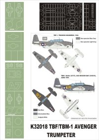 Montex[K32018]1/32ＴＢＦ-1　アヴェンジャー（トランペッター用）