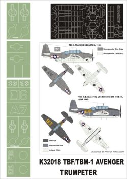 画像1: Montex[K32018]1/32ＴＢＦ-1　アヴェンジャー（トランペッター用）