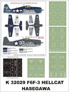 画像1: Montex[K32029]1/32Ｆ６-Ｆ-3　ヘルキャット　（ハセガワ用） (1)