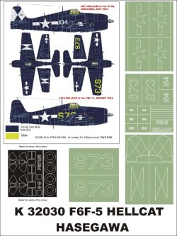 画像1: Montex[K32030]1/32Ｆ６-Ｆ-3　ヘルキャット　（ハセガワ用）