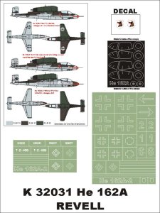 画像1: Montex[K32031]1/32ハインケル　He162Ａ-2　（レベル用） (1)