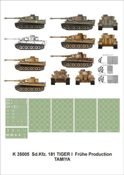 画像1: Montex[K35005]1/35タイガーI型　初期型　（タミヤ用）