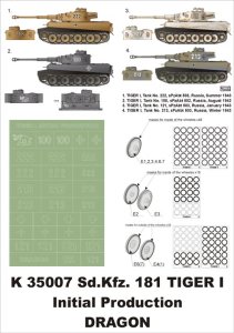 画像1: Montex[K35007]1/35タイガーI型　極初期型　（ドラゴン用） (1)