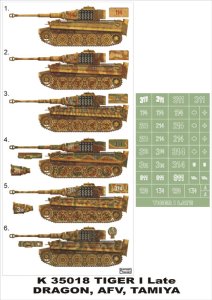 画像1: Montex[K35018]1/35タイガーI型後期型　（ドラゴン/AFVクラブ/タミヤ用） (1)