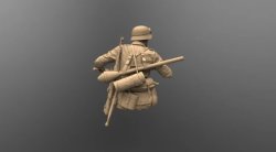 画像14: Mussini（ムッシーニ）[MM010-051]1/10胸像 WWII ドイツ 国防軍オートバイ兵 1944-45年(バストモデル)