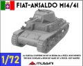 Mussini（ムッシーニ）[MM072-030]1/72 WWII イタリア フィアット・アンサルド M14/41中戦車