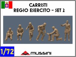 画像1: Mussini（ムッシーニ）[MM072-052]1/72 WWII イタリア 王立陸軍戦車兵セット＃2(6体入)