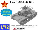 Mussini（ムッシーニ）[MM072-059]1/72 WWII 露/ソ T-26軽戦車 1933年型(乗員2体付)