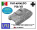 画像1: Mussini（ムッシーニ）[MM072-065]1/72 WWII イタリア フィアット・アンサルドP26/40(P40)重戦車(乗員2体付) (1)