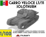 Mussini（ムッシーニ）[MM100-002]1/100 WWII イタリア カルロ・ベローチェL3/35 20mmゾロターン対戦車ライフル搭載型(4個入)