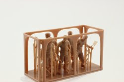 画像4: オレンジホビー[A48-057]1/48 WWII アメリカ海軍 航空母艦 飛行甲板作業員(5体入 3Dプリント製)