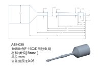 オレンジホビー[A48-038]1/48 F-16C/D用静電気放電索16本入り(各社キット対応)