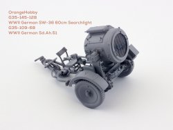 画像1: オレンジホビー[G35-145]1/35 WWII ドイツ SW-36 60cm探照灯(3Dプリント製)