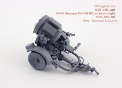 画像2: オレンジホビー[G35-145]1/35 WWII ドイツ SW-36 60cm探照灯(3Dプリント製)