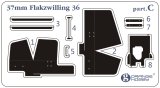 オレンジホビー[G72-204]1/72 WWII 独 37mmFLAK36高射機関砲アップグレード用   エッチングパーツセット（[G72-201]対応）