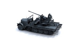 画像6: オレンジホビー[G72-219]1/72 WWII ドイツ Sd.Kfz.7/2 37mm Flak 36自走対空砲 初期型 フルキット(プラ製 3Dプリントパーツ付)