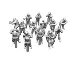 オレンジホビー[N03-199]1/350 現用 アメリカ海軍 艦艇乗組員セット＃A