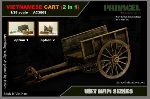 画像1: Paracel Miniatures[AC3508]1/35 ベトナムの荷車(2in1) (1)