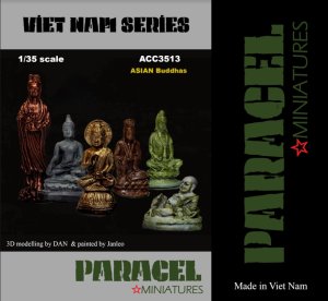 画像1: Paracel Miniatures[AC3513]1/35 アジアの仏像セット(6体セット) (1)