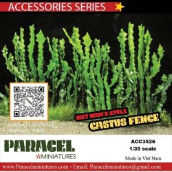 画像1: Paracel Miniatures[ACC3526]1/35 汎用 ベトナム サボテンの垣根